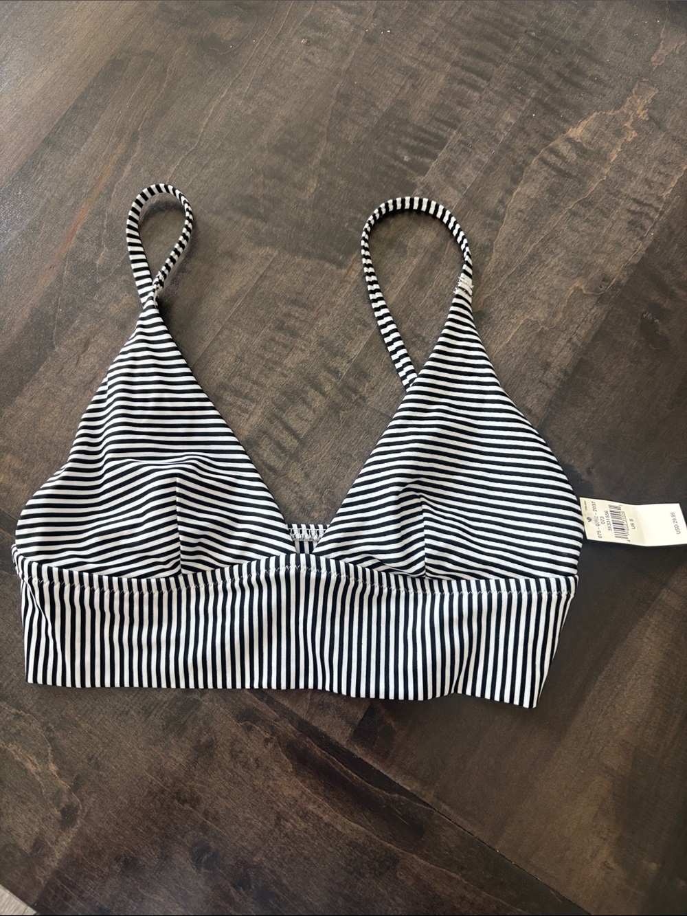 aerie Black and White Striped Bralette, size small BNWT, size small